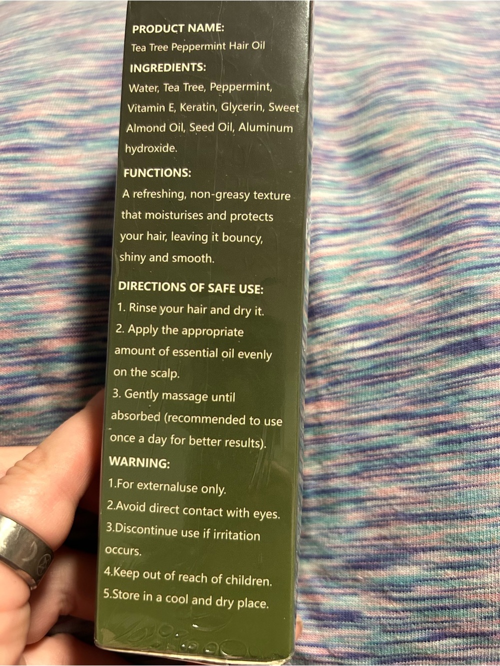 Tea Tree Peppermint Hair & Body Oil – Green